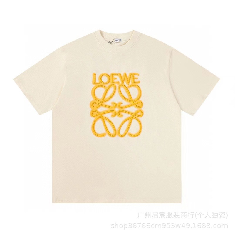 クロスボーダー 25ss Luojia 高品質刺繍ロゴルーズコットン半袖メンズとレディースカジュアルファッション多用途 T シャツ|undefined