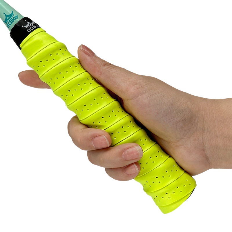 Cinta para empuñadura de raqueta de bádminton con refuerzo (quilla), nueva versión mejorada, absorbente, antideslizante, para tenis.