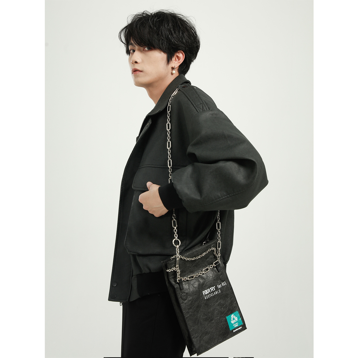 Ropa de Hombre | 2021 Otoño e Invierno Nueva chaqueta de cuero de motocicleta estilo retro de Hong Kong estilo coreano abrigo de moda para hombres y mujeres