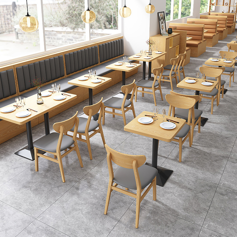Restaurante occidental sofá hotel doble cara tarjeta asiento sofá restaurante barbecue comedor contra la pared tarjeta asiento mesa de comedor