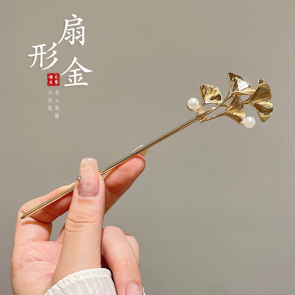 19# pearl fan-shaped gold@