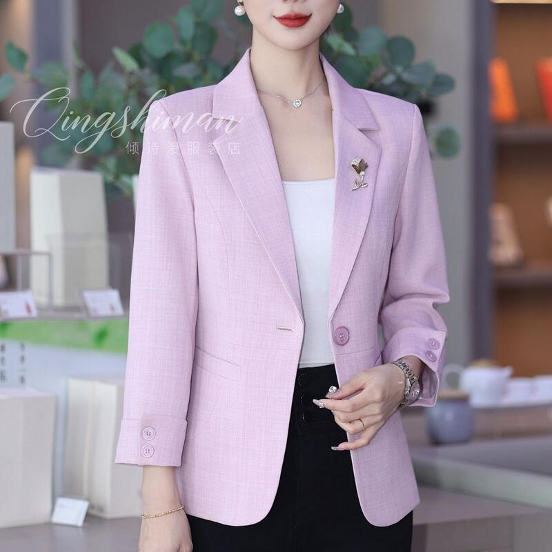 2025春夏新款设计感时尚气质西装女洋气显瘦遮肉休闲小西服2988|undefined