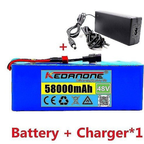 48V Lithium Battery 13S3P 58000Mah 18650 Lithium Ion Battery Pack Electric Skateboard Car with Bms