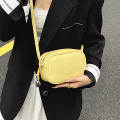 2025 新無地ライチ柄シンプル枕バッグ女性のための春と夏の森かわいい多用途西洋スタイルシングルショルダークロスボディバッグ