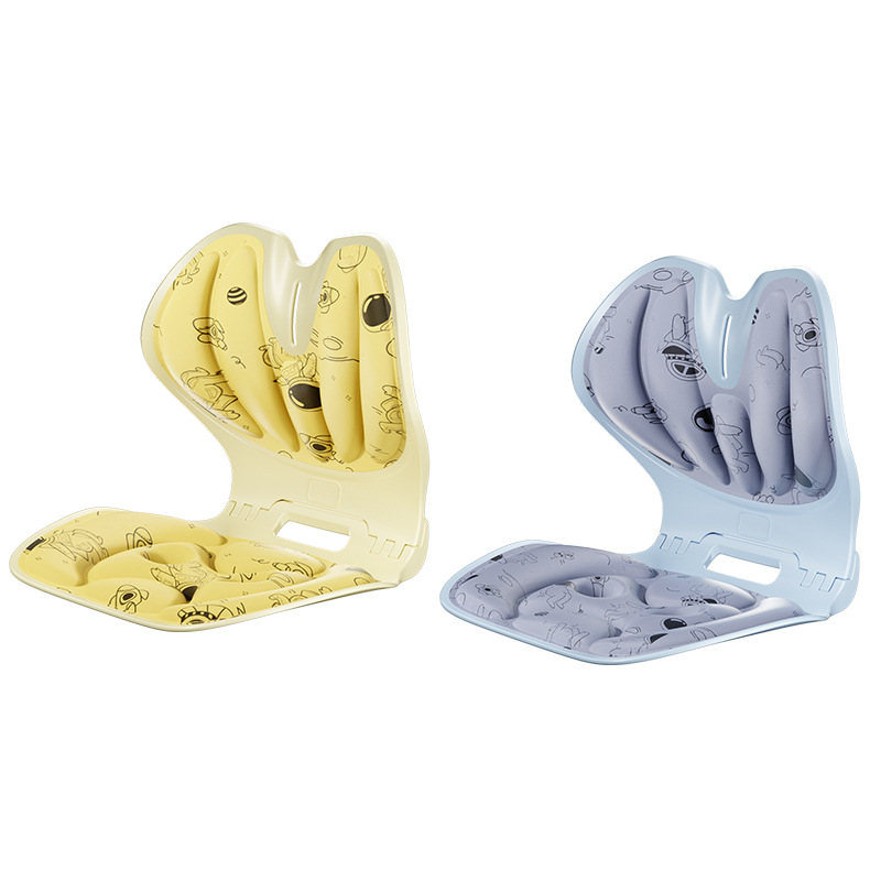 腰を保護する折りたたみ式座り姿勢椅子、子供用漫画柄クッション椅子、オフィス用腰当てクッション、一件代発送