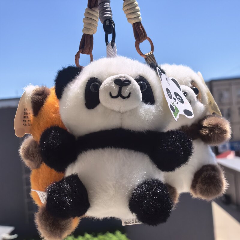 Raccoon and Red Panda Scented Plush Toys, Panda Table Companion, Plush Doll Gift, Keychain