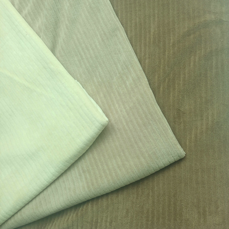 6x2 Vertical Cordurory Rib Velour Fabric