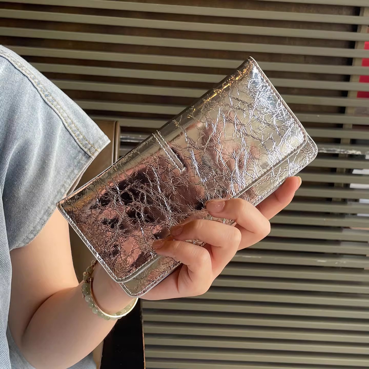 Women's Genuine Leather Wallet 2026 New Long Wallet Ins Style Card Holder Designer Niche Trendy High-End Practical - Thumbnail 7
