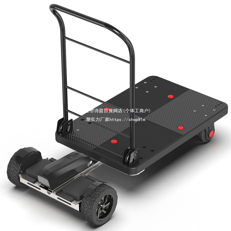LITBOT小动体感电动手推车买菜快递载货平板车仓库推车小型搬运车