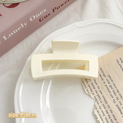 Internet celebridad clip de metal grande clip de tiburón japonés y coreano elegante temperamento espalda Cabeza pelo agarre de alto grado horquilla tocado