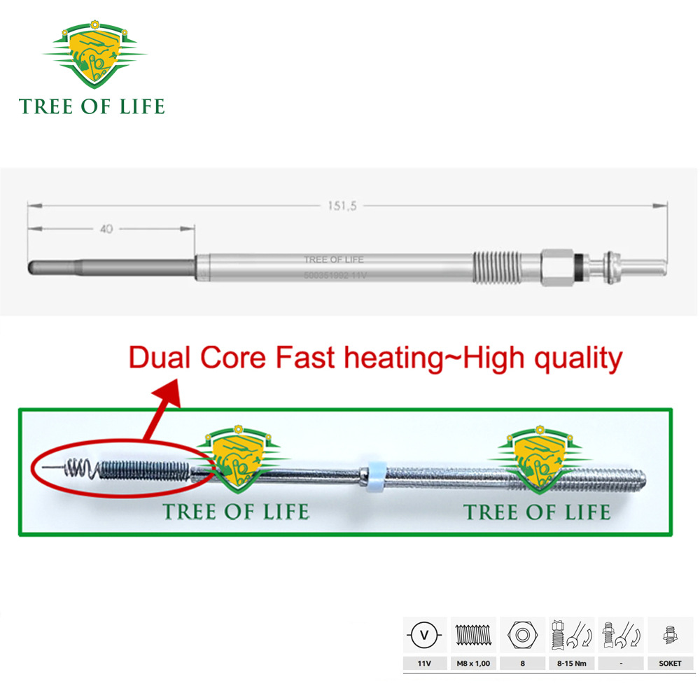500351992,1610430080,27600323 is suitable for Fiat Ducato preheating plugs