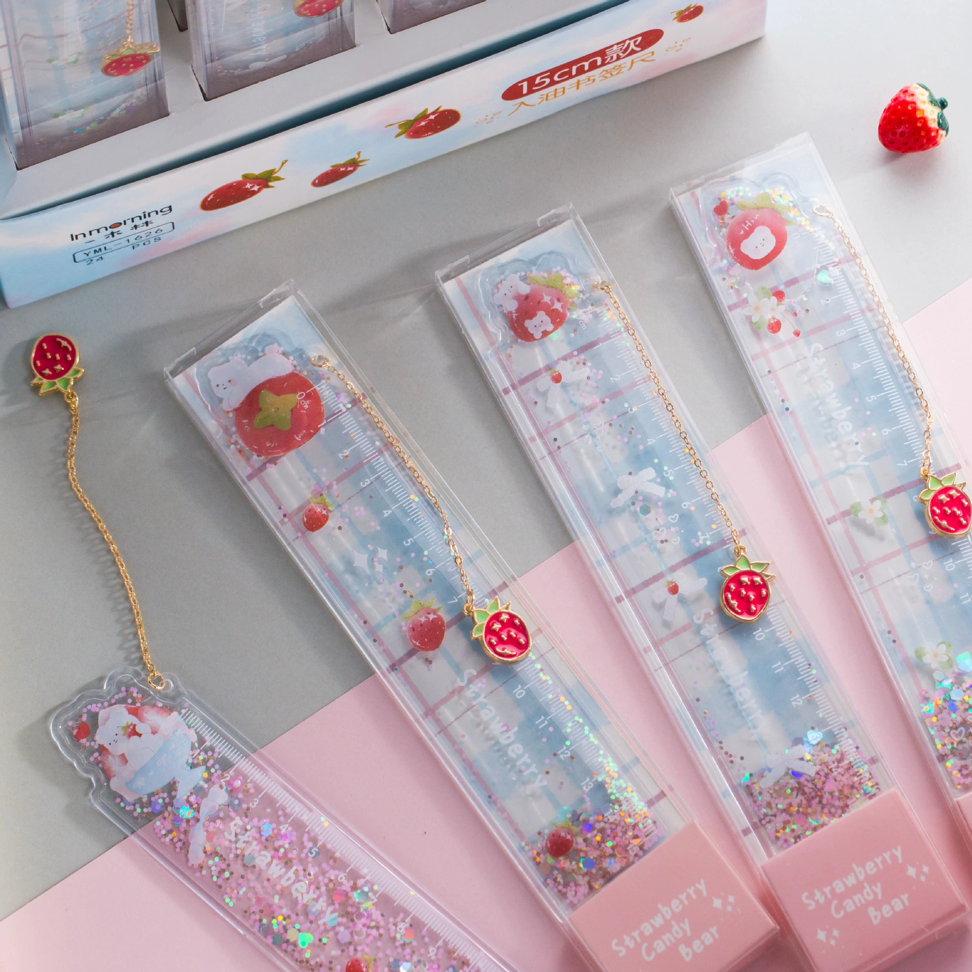 Strawberry, cute fresh ruler, 15cm