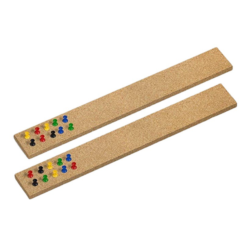 Suministro transfronterizo 30*5cm dibujo pin autoadhesivo Tira de corcho adhesivo sin marco tira de tablón de anuncios de corcho