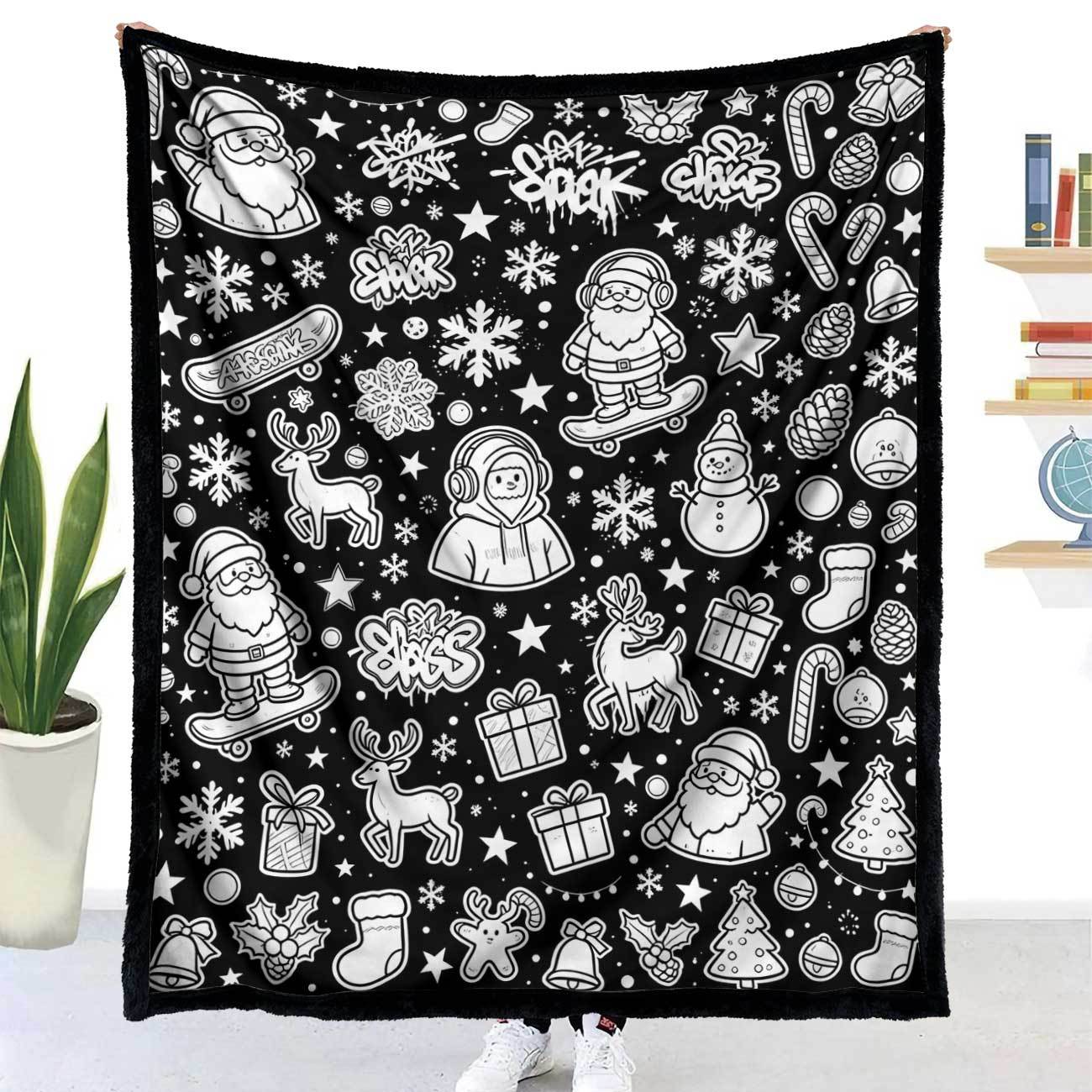 一件起发画画毯子 DIY Coloring Blanket 手工彩色画笔填色毯X