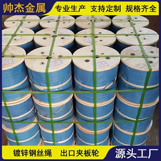 专业生产厂家 各种规格镀锌钢丝绳 出口品质 远销海外 长度定制