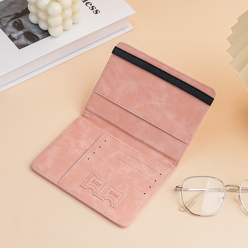 Bolsa de pasaporte de cuero de pu Amazon cross-border rfid multi-tarjeta multifunción passport passport funda de pasaporte