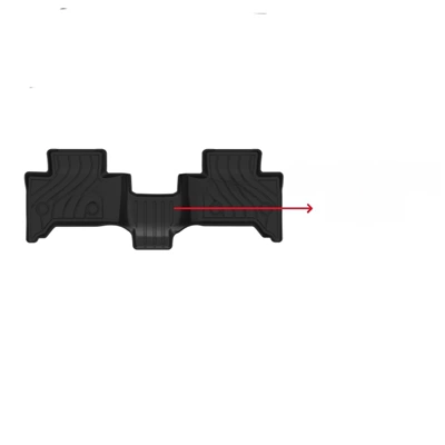 Universal Foot Pad – Rubber Waterproof Carpet - second-row-over-the-bridge-without-rubber-shell-24-lexus-gx550-separate-second-row-single-layer-tpe-foot-pads-full-tpe-special-car-dedicated