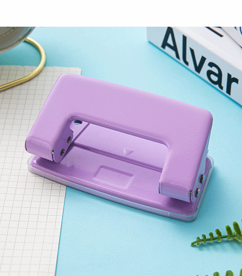 Solid Color Plastic Metal Class Learning Cute Stapler display picture 2