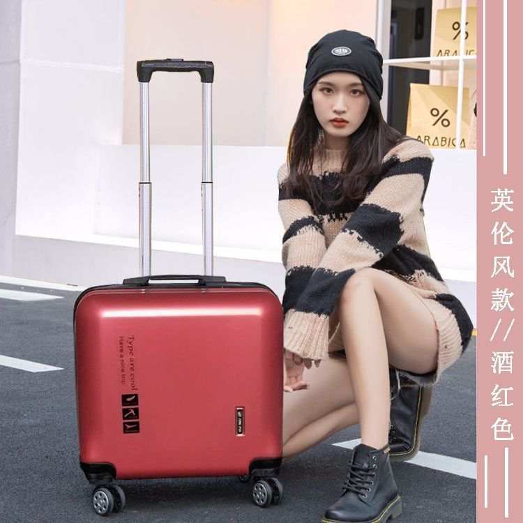 18inch New Carry-On Suitcase Suitcase Universal Wheel Trolley Case Password Student Suitcase Password Box Strong