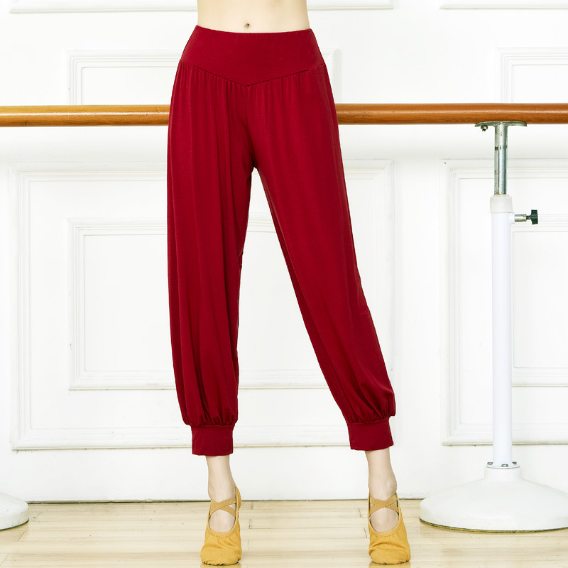 Dance Pants Women's Modal Bloomer Pants Large Size Yoga Pants Harlan Pants Body Training Pants Practice Dance Radish Pants