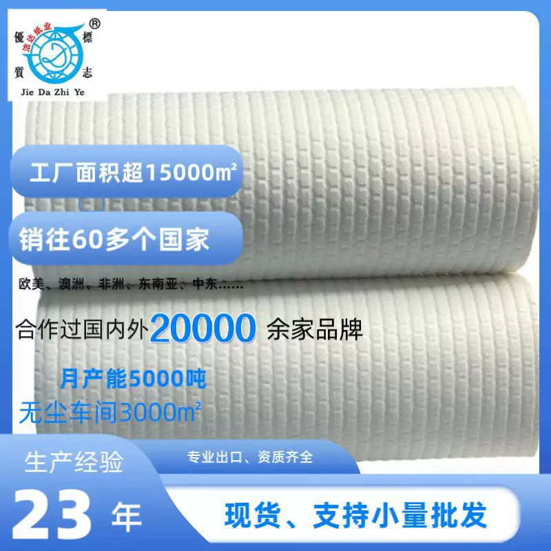 厨房用纸跨境压花吸油吸水厨房专用纸可定2层厨房卷纸厨房卫生纸