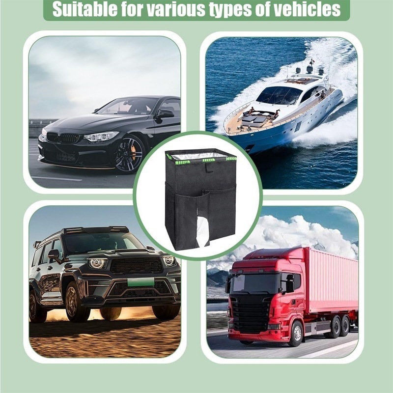 Backseat storage ice pack snack car storage bag seat organizer new trash bin storage bag for car