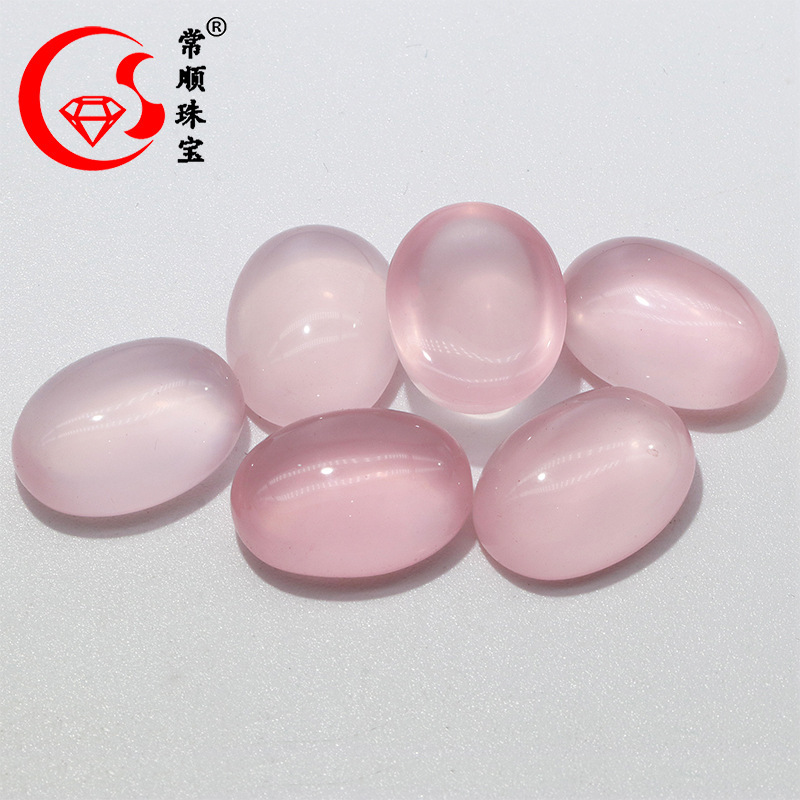Natural Gem Powder Crystal Furong Stone Dan/Egg-shaped Ringface Oval Flat Base Plain Face Bare Stone Jewelry Inlay Wholesale Natural Gem Powder Crystal Furong Stone Dan/Egg-shaped Ringface Oval Flat Base Plain Face Bare Stone Jewelry Inlay Wholesale