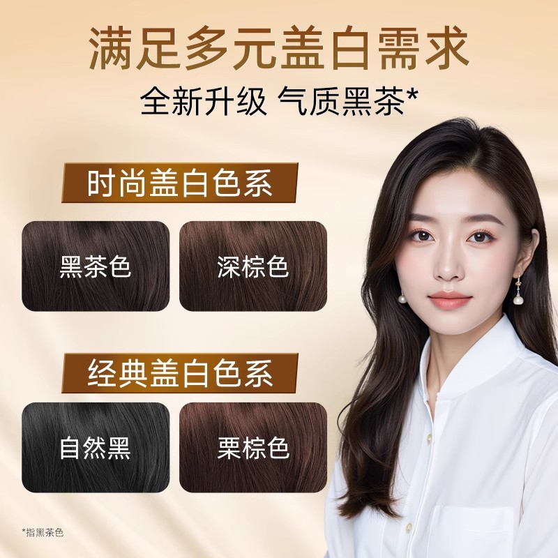 Han Qiang manzana crema Wang Ji habla por sí mismo en el hogar crema de teñido de cabello tinte de plantas para cubrir cabello blanco tinte de cabello toner peine de cabello