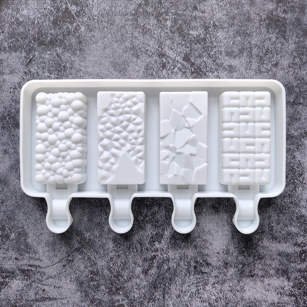4 forma de burbuja helado 227 molde de silicona pastel helado pudín molde de postre jabón utensilios