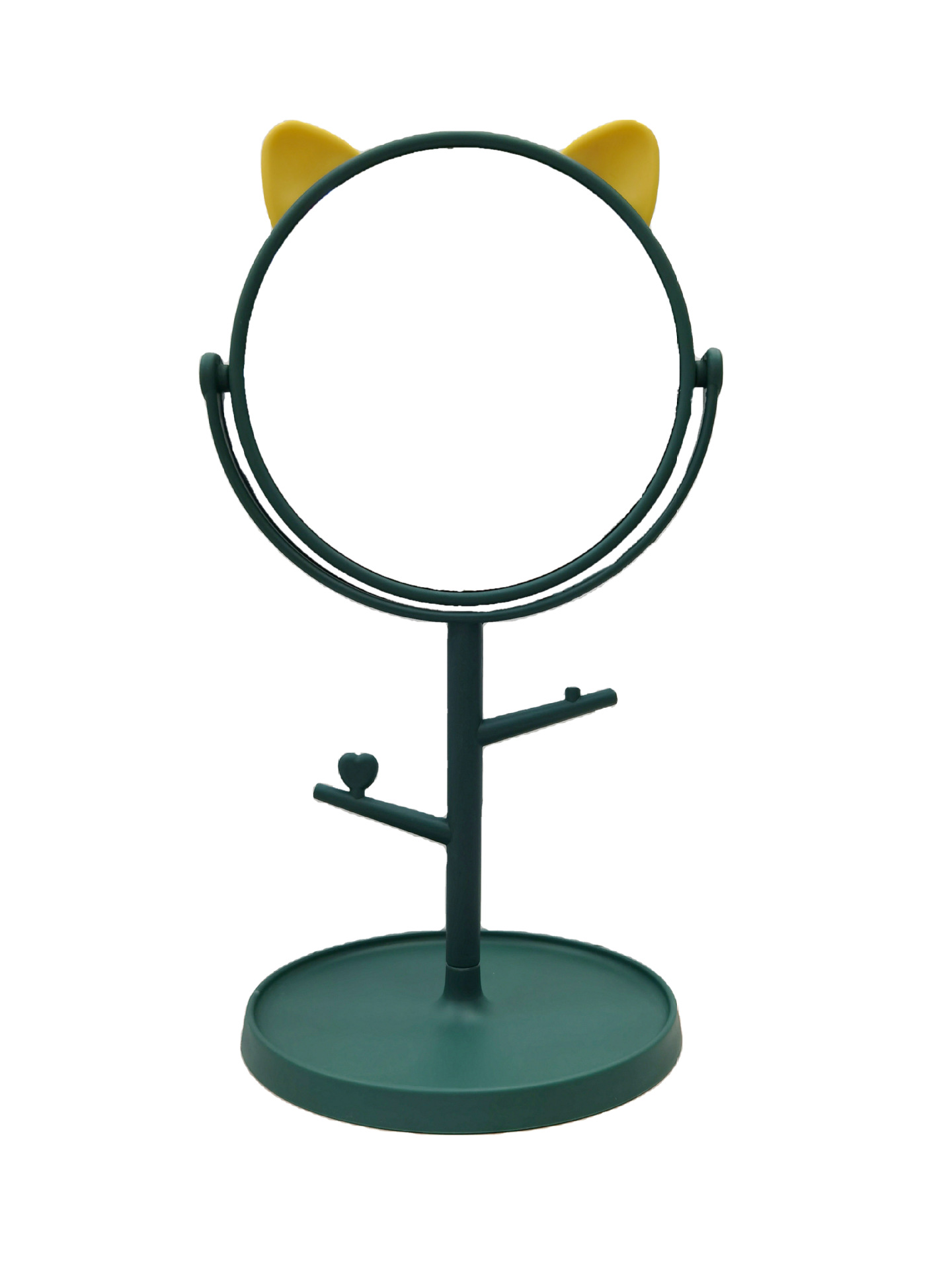 101A猫耳墨绿色正面