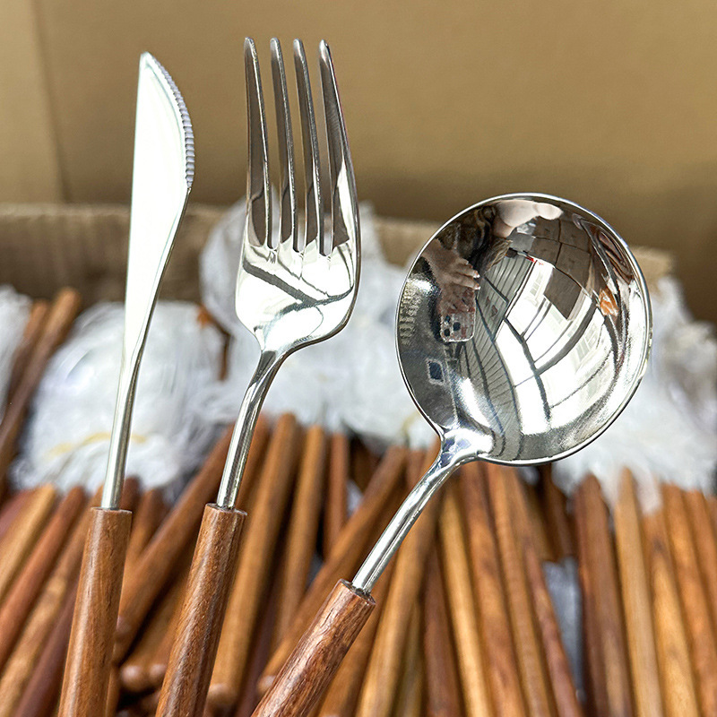 Edelstahl Besteckset Mit Palisandergriffen Für Steak_voghion.com