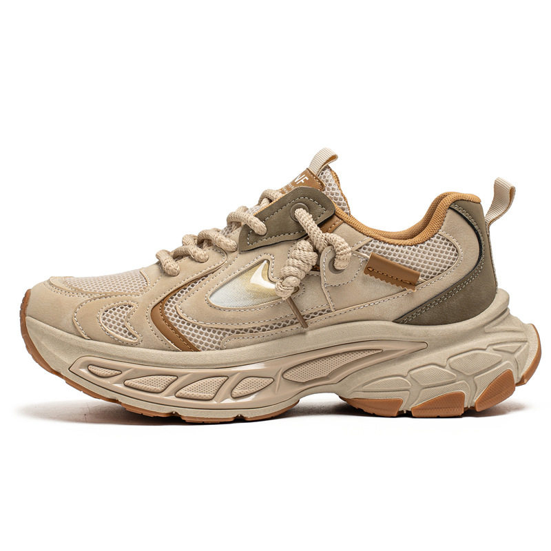 Giày sneaker dad shoes nam cỡ lớn, thân lưới thoáng khí, đế dày tăng chiều cao, gót 3–5 cm — D 71m Thẻ, D71 màu đen, D71 xám bạc