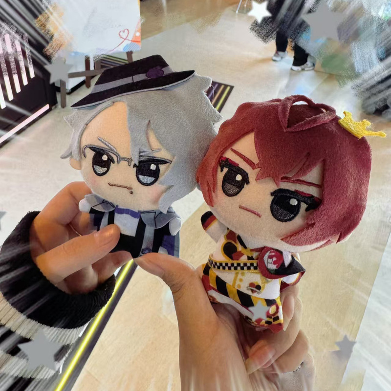 Two-Dimensional Twisted Wonderland Doll 10cm Riddle Cotton Doll Ace Kait Nunu Printed Small Pendant Two-Dimensional Twisted Wonderland Doll 10cm Riddle Cotton Doll Ace Kait Nunu Printed Small Pendant