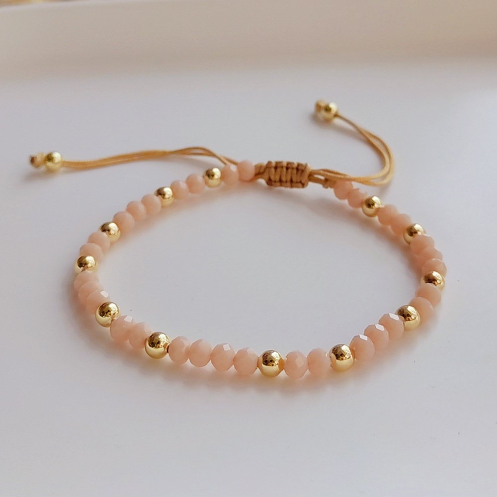 Retro Geometric Pearl soft clay Copper Gold Plated Womenu0027S Bracelets