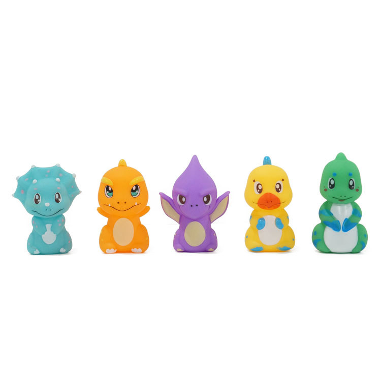 Bebé de los niños educación temprana Iluminación dedo muñeca animal de dibujos animados muñeca calmante juguete PVC de goma suave juguete transfronterizo