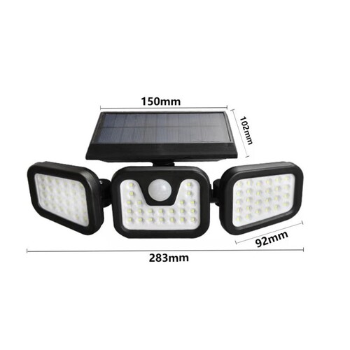 Cross-border new solar wall light body sensing outdoor light free rotating garden light waterproof lighting street light