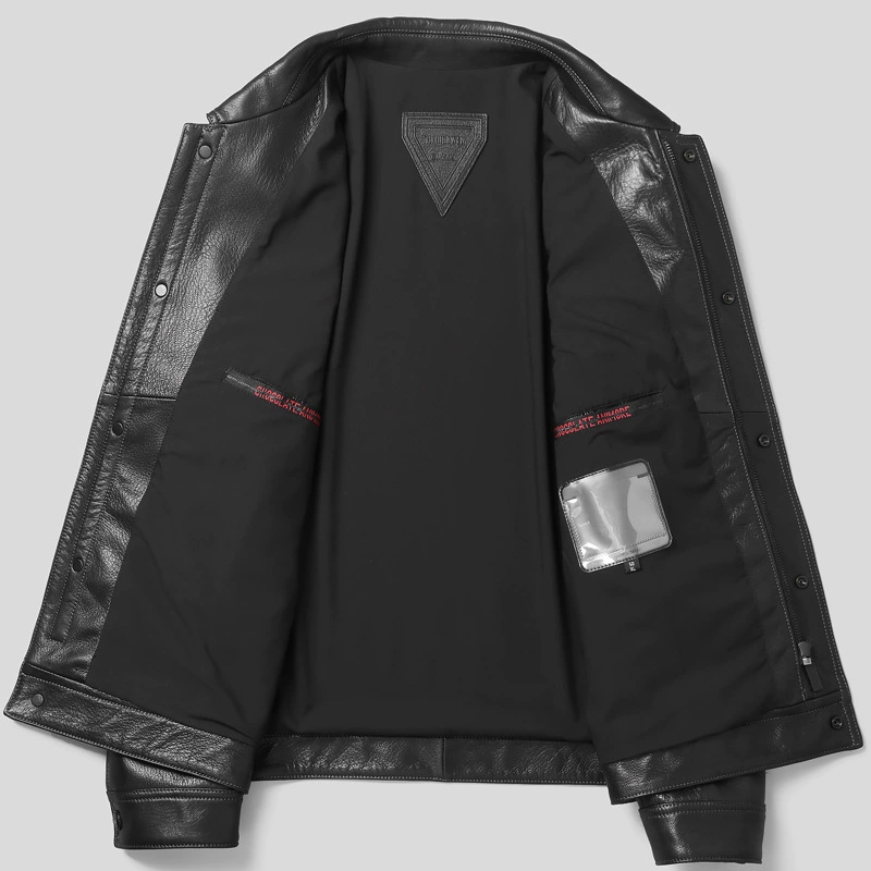Elite short fashionable jacket, genuine leather