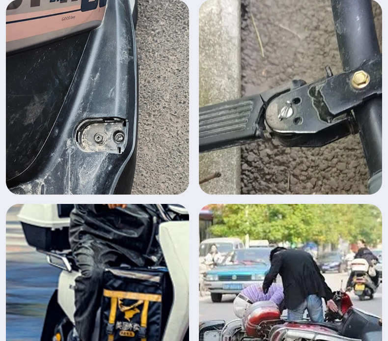 Suitable for Zhanlang Electric Vehicles, the Foot Pedals Are Strong and Thick, the Rear Seat Is Foldable, and the Pedals Are Durable