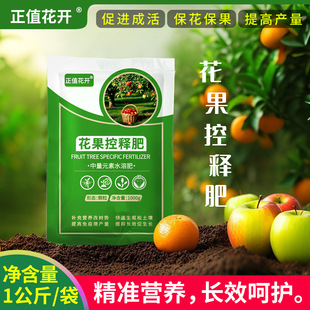 Flower and fruit controlled release fertilizer supplement nutrition fruit tree fertilizer flower special fertilizer loose soil to improve immunity increase yield and income