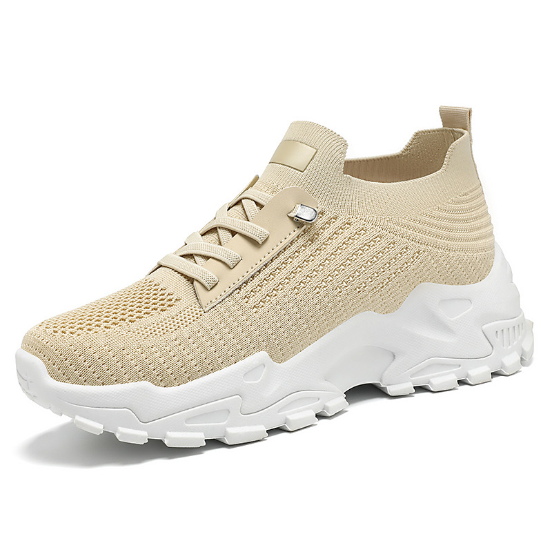 Zapatos de mujer transpirables de verano, malla transfronteriza, suela blanda, zapatos para madres de mediana edad y ancianas, suela gruesa, zapatos deportivos casuales cómodos