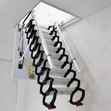 全电动复式伸缩家用折叠梯升降隐形阁楼楼梯折叠电动简易收缩梯子