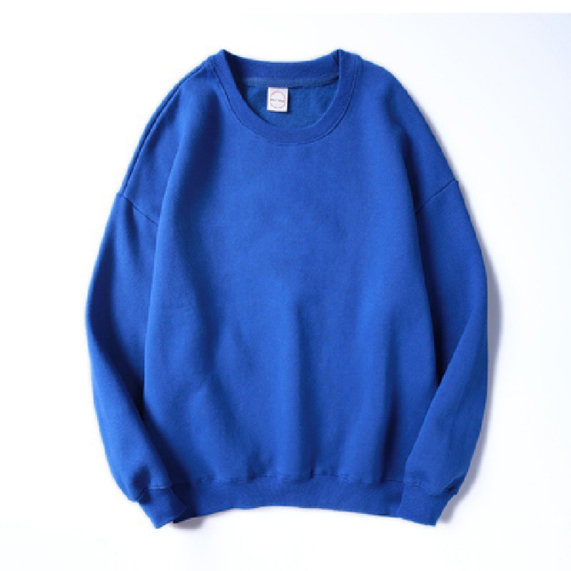 Comercio exterior al por mayor en stock más tamaño 200kg hermana gorda suelta cuello redondo coreano color sólido hombres y mujeres pareja suéter ins moda