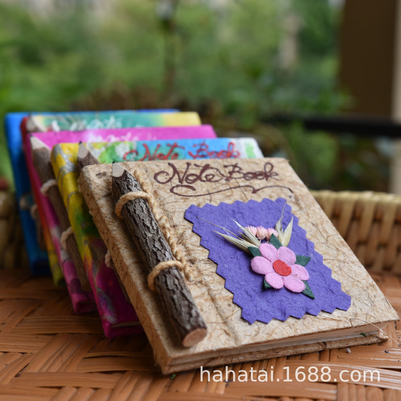 Thai elephant dung paper notebooks wholesale portable handmade cute small notebooks travel graduation souvenirs cultural and creative store Thai elephant dung paper notebooks wholesale portable handmade cute small notebooks travel graduation souvenirs cultural and creative store