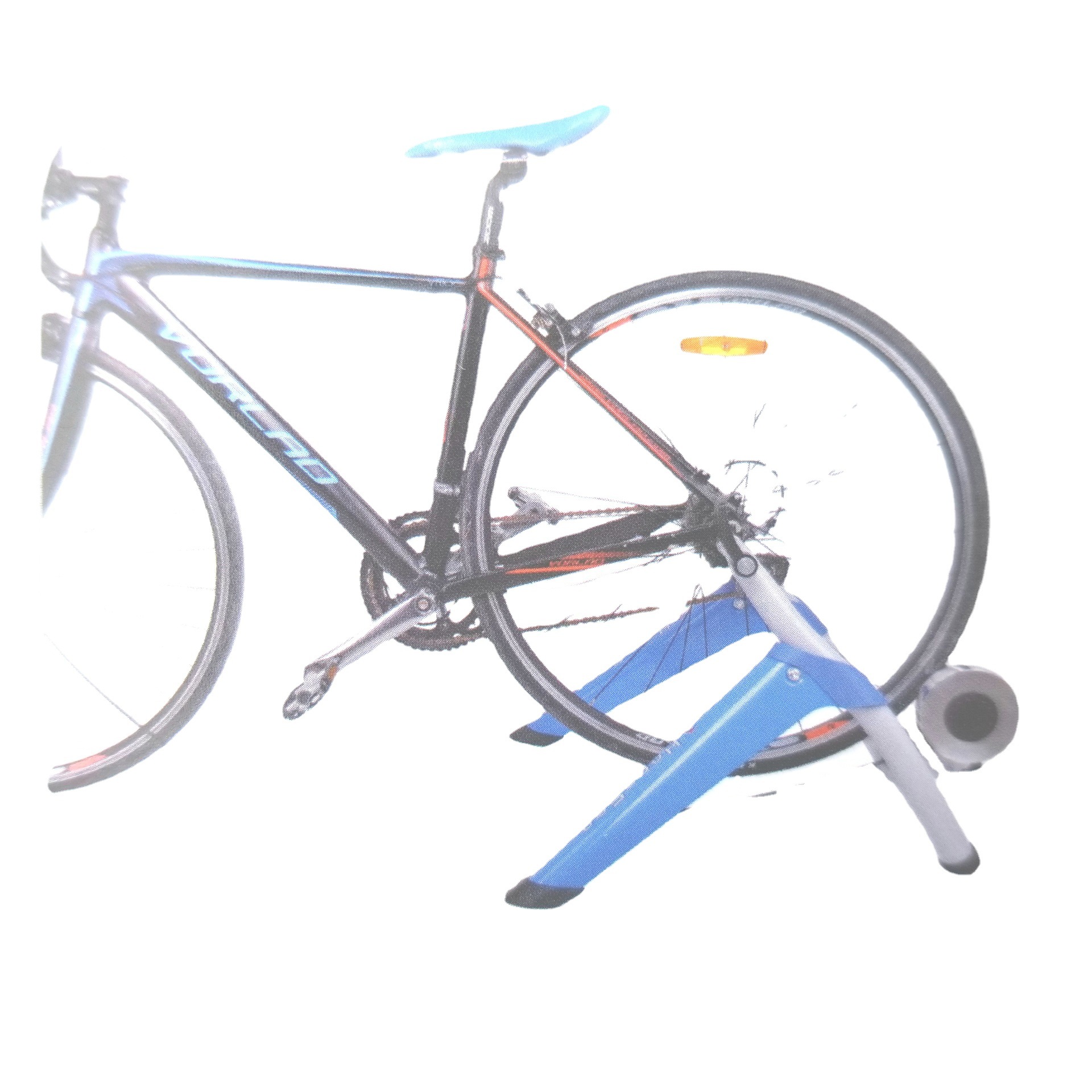 Plataforma de ciclismo de montaña al por mayor plataforma de entrenamiento de bicicleta plataforma de Ciclismo de interior Wired inalámbrica plataforma de entrenamiento de resistencia magnética Q007