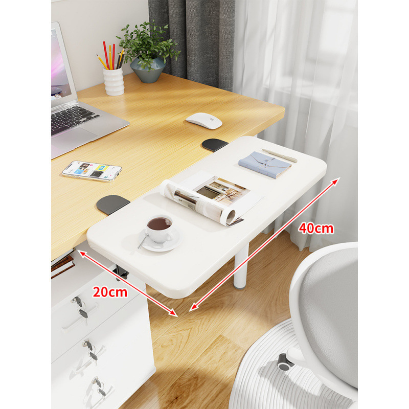 Mesa de escritorio extensión de mano mesa de computadora tablero de escritorio portador de teclado dormitorio tablero de estación de trabajo ensanchado extensión plegable