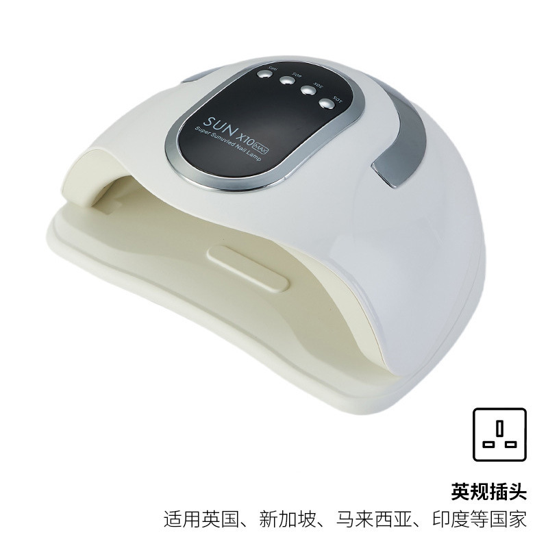 Lámpara de Fototerapia de Uñas Transfronteriza de 220W de Alta Potencia, Lámpara Portátil de Terapia de Luz UV para Uñas, Lámpara Inteligente de Secado Rápido para Curado de Uñas