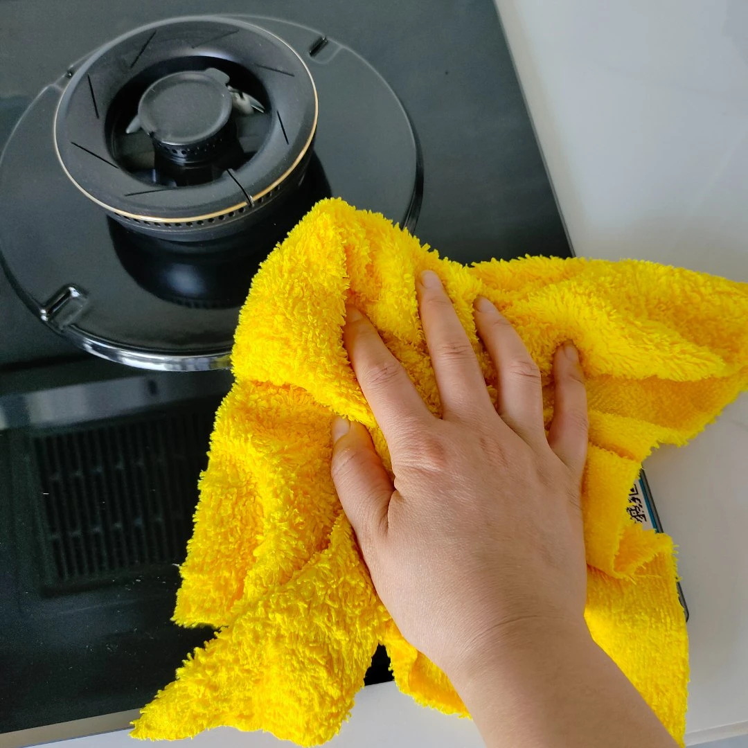 Toallas de limpieza de cocina toallas amarillas absorción de agua toallas de mesa limpieza doméstica limpieza de vidrio limpieza de piso limpieza de automóviles toallas de limpieza de automóviles