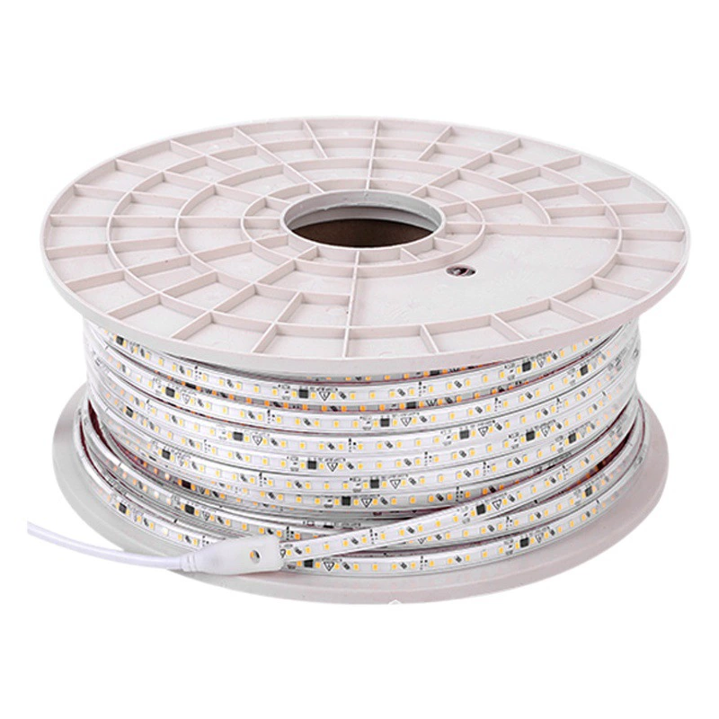 Водонепроницаемая светодиодная лента 220В без драйвера, самоклеящаяся, гибкая, с возможностью резки по желанию, для наружного использования, высокая яркость