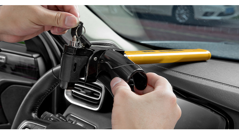 Foreign Trade Export Car T-Type Car Lock Steering Wheel Lock Car Steering Wheel Lock Car All-Metal Thickeneded Anti-Theft Lock