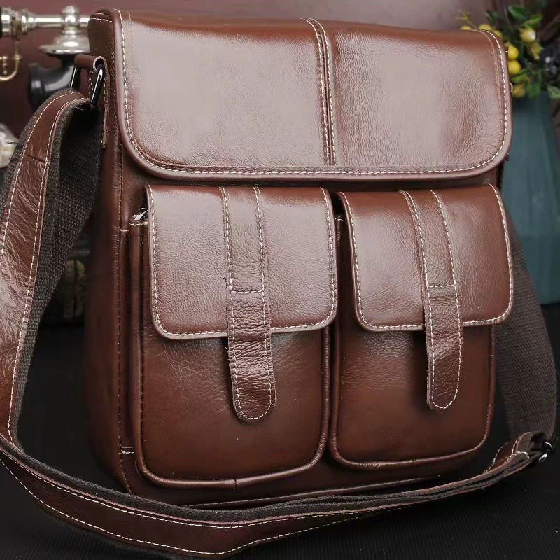 (Торговля через границу), мужская кожаная одно bag для отдыха, выделанная